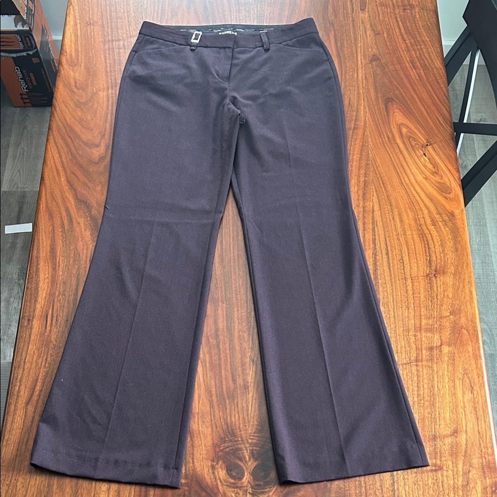 Express Editor Pants 2012 Size 6 Regular in Plum